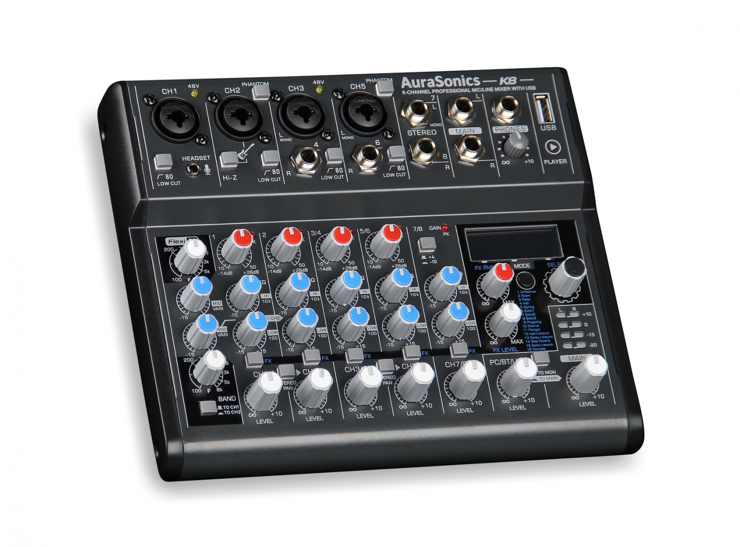AuraSonics K8 компактный микшерный пульт в Серпухове
