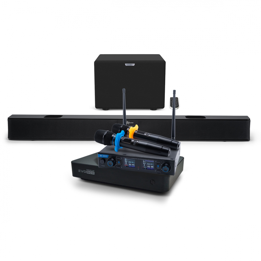 Hi-End караоке-система EVOBOX Premium + EvoSoundBar (саундбар с караоке) в Серпухове