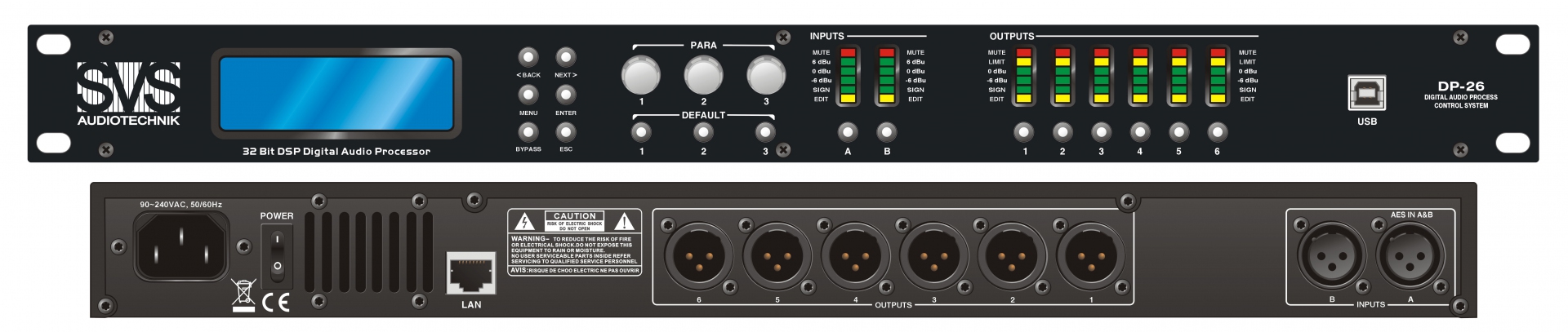SVS Audiotechnik DP-26 Цифровой процессор: 2 входа 6 выходов в Серпухове