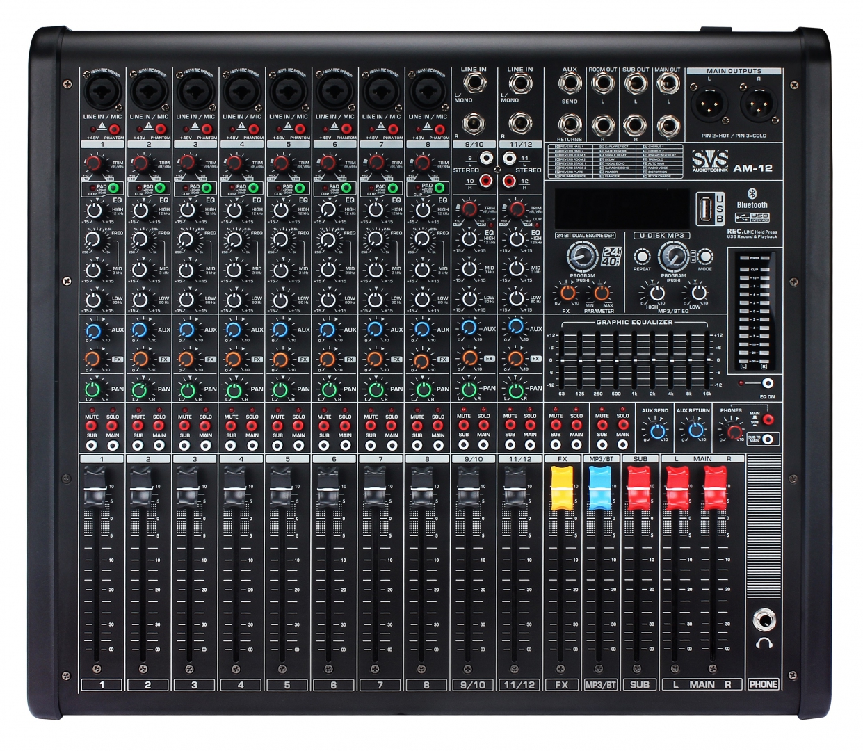 SVS Audiotechnik mixers AM-12 Микшерный пульт аналоговый, 12-канальный в Серпухове