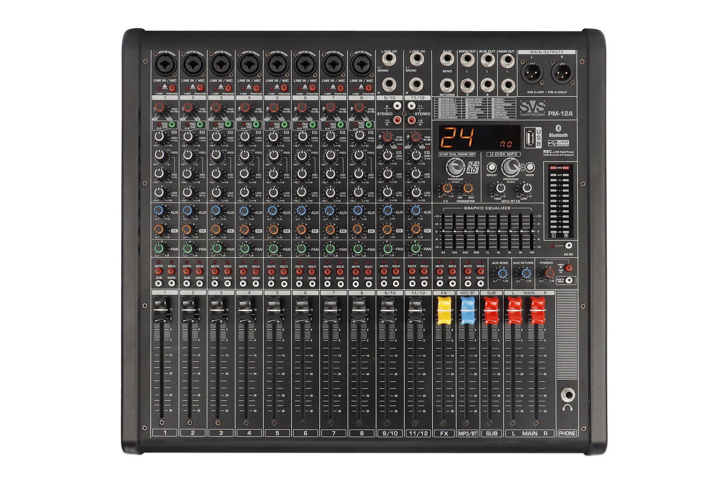 SVS Audiotechnik mixers PM-12A Активный аналоговый микшерный пульт, 12-канальный в Серпухове